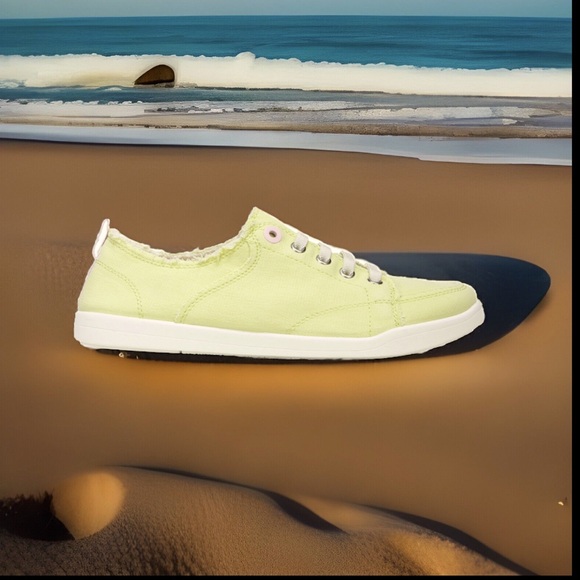 VIONIC PISMO CASUAL SNEAKER Beach Collection laced-up look washable slip-on Sz8 - Picture 4 of 13